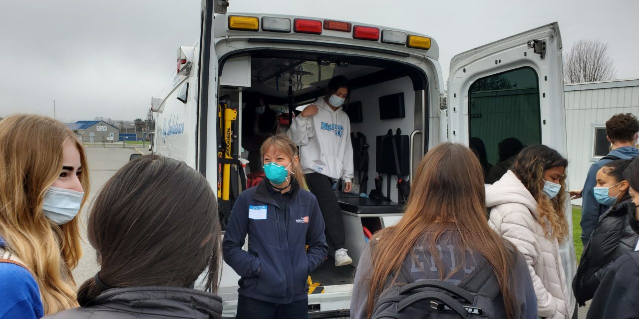 City Ambulance Visits Fortuna High Students