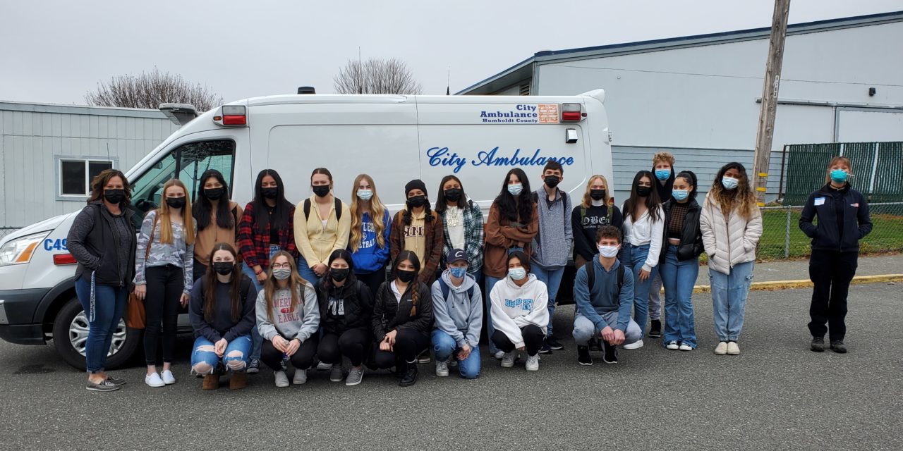 City Ambulance Visits Fortuna High Students