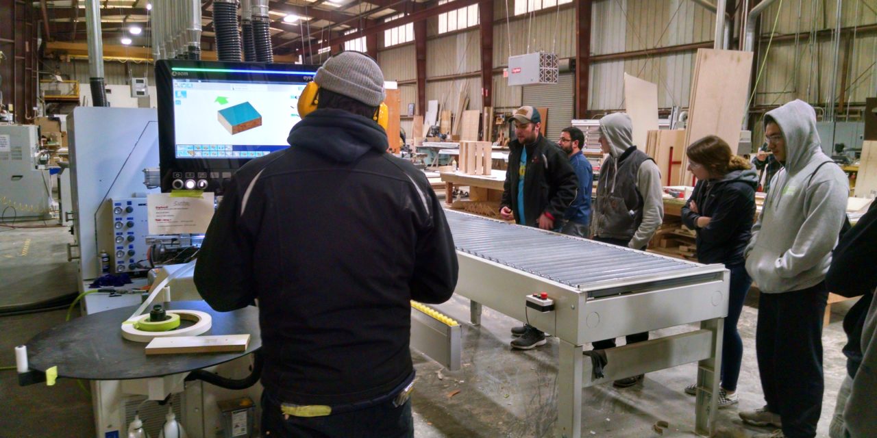 EHS Students Visit Crestmark Architectural Millworks