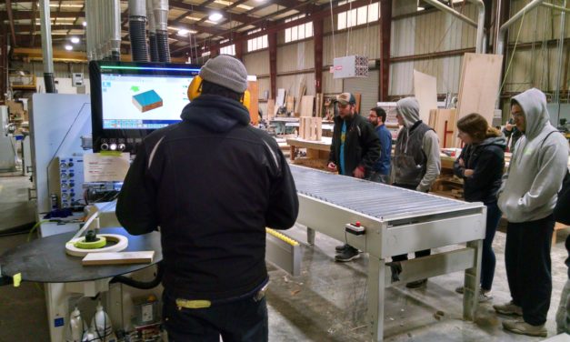 EHS Students Visit Crestmark Architectural Millworks