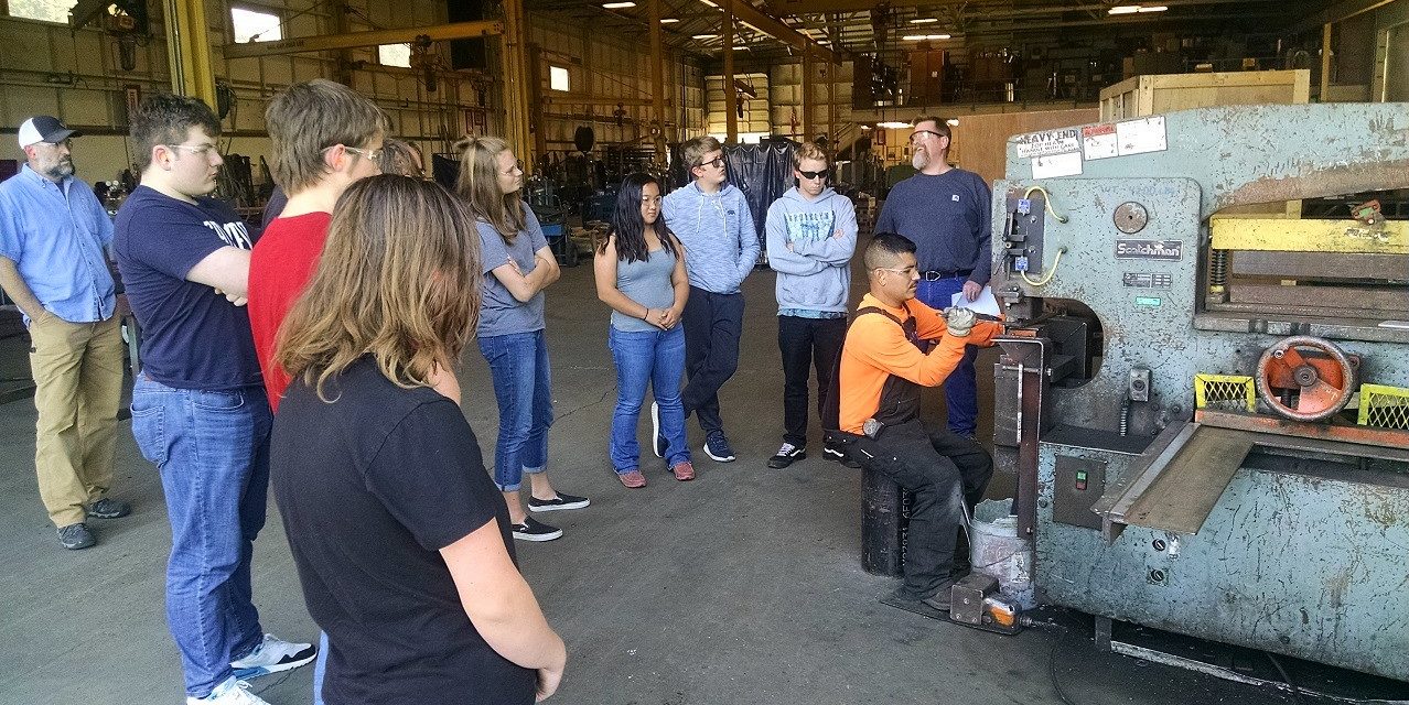 Students Learn About Metal Fabrication at O&M Industries