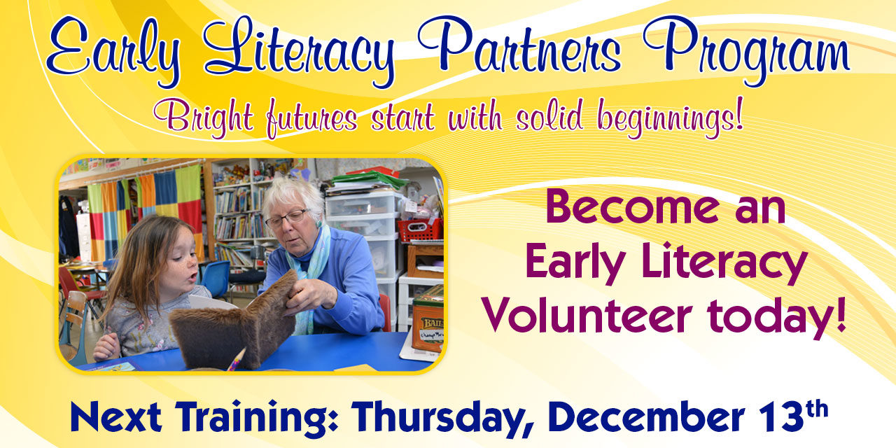 Early Literacy Volunteer Training December 13